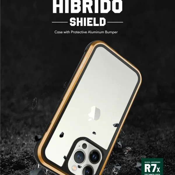 قاب محافظ HIBRIDO سبز برای آیفون 13 (6.1 اینچ) - طلایی - برند گرین لاین Green lion
