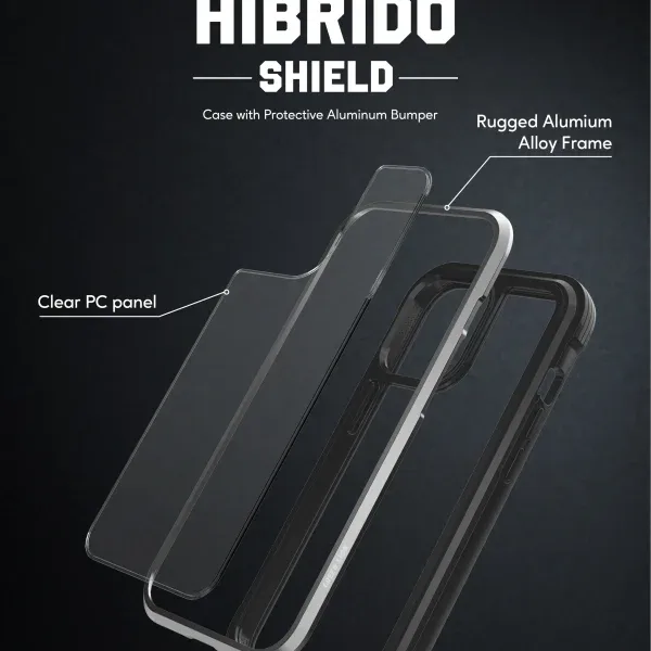 قاب محافظ HIBRIDO سبز برای iPhone 13 PRO MAX (6.7 اینچ) - مشکی - برند گرین لاین Green lion