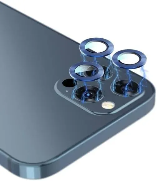 محافظ شیشه ای دوربین ضد تابش سبز برای IPHONE 12 / 12 PRO (6.1 اینچ) - آبی - برند گرین لاین Green lion