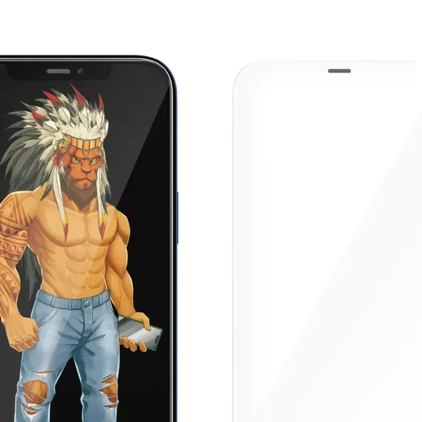 محافظ صفحه نمایش شیشه بیابانی سه بعدی سبز برای iPhone 12 PRO MAX (6.7 اینچ) - CLEAR - برند گرین لاین Green lion