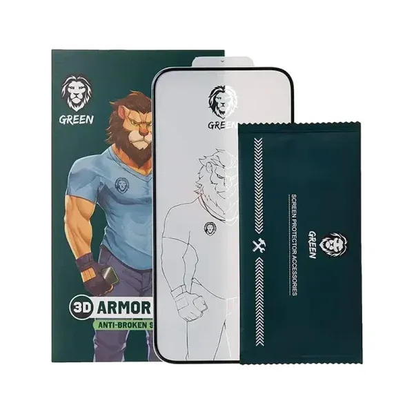 محافظ صفحه GREEN 3D PET HD GLASS برای IPHONE 12 PRO 6.1 اینچی - CLEAR - برند گرین لاین Green lion