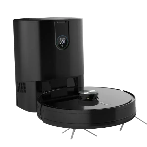 ROBO VACUUM CLEANER 4000PA 4000MAH با داک شارژ و تخلیه خودکار - برند پاورولوژی Powerology