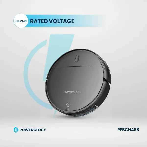 ROBO VACUUM CLEANER 2000PA 2600MAH - BLACK - برند پاورولوژی Powerology