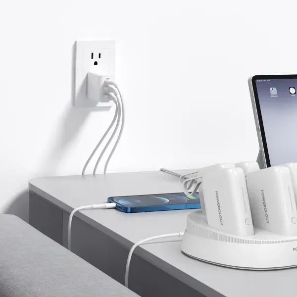 مینی برق 100 وات 40000MAH - خاکستری - برند پاورولوژی Powerology