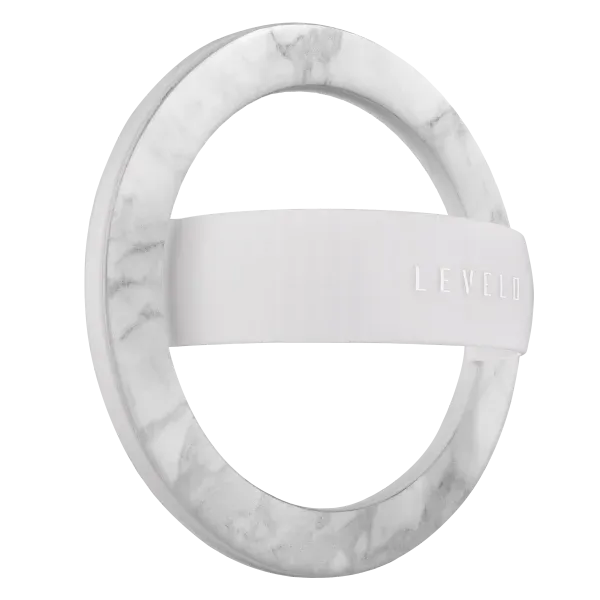جای حلقه تلفن LUNA MAGSAFE - سفید مرمری - برند لِوِلو Levelo