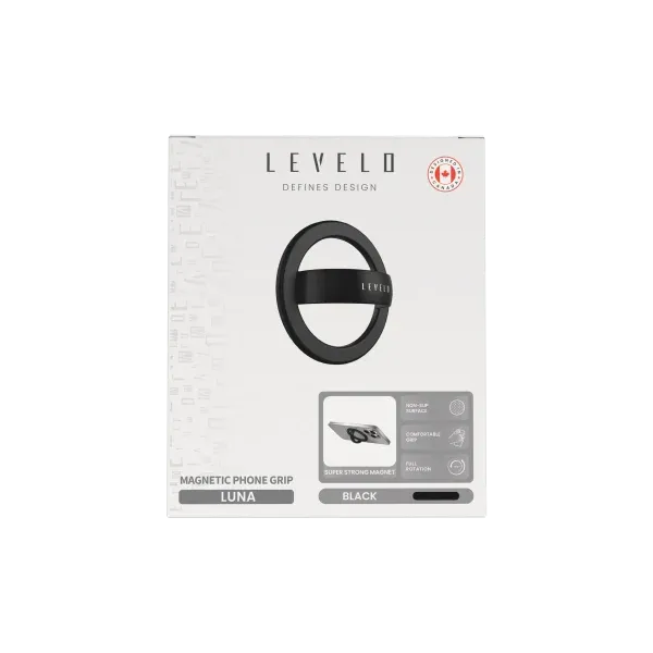 جای حلقه گوشی LUNA MAGSAFE - مشکی - برند لِوِلو Levelo