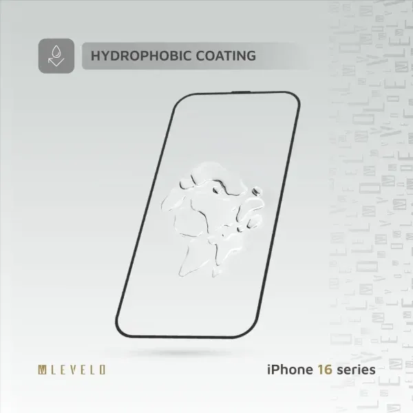محافظ صفحه نمایش 2.5D SILK PRINT SILICONE EDGE HD برای IPHONE 16 PRO - CL - برند لِوِلو Levelo