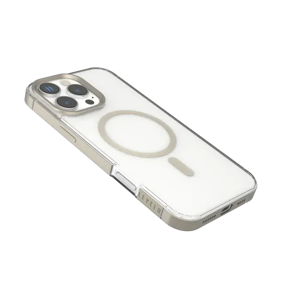 CLAIRE با قاب سپر آلومینیومی برای iPhone 16 PRO - TITANIUM - برند لِوِلو Levelo