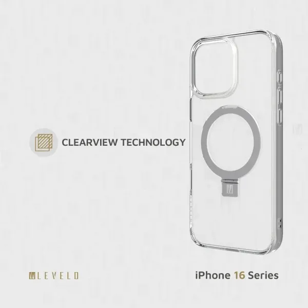 VERONA CASE برای iPhone 16 PRO - CLEAR - برند لِوِلو Levelo