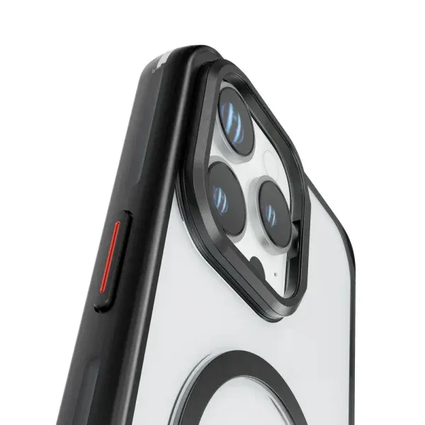 کیف ELIO PC با پایه حلقه دوربین برای iPhone 16 PRO MAX- BLACK - برند لِوِلو Levelo