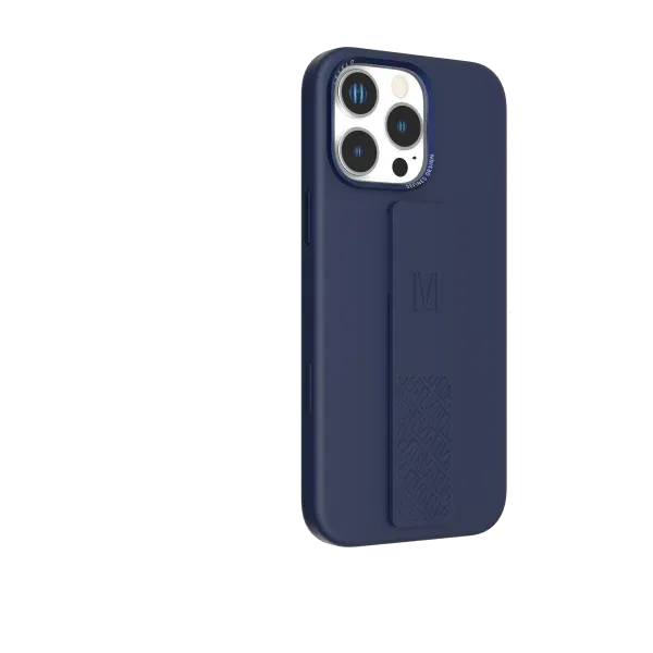 قاب سیلیکونی MORPHIX با دستگیره سیلیکونی برای IPHONE 16 PRO - DEEP BLUE - برند لِوِلو Levelo