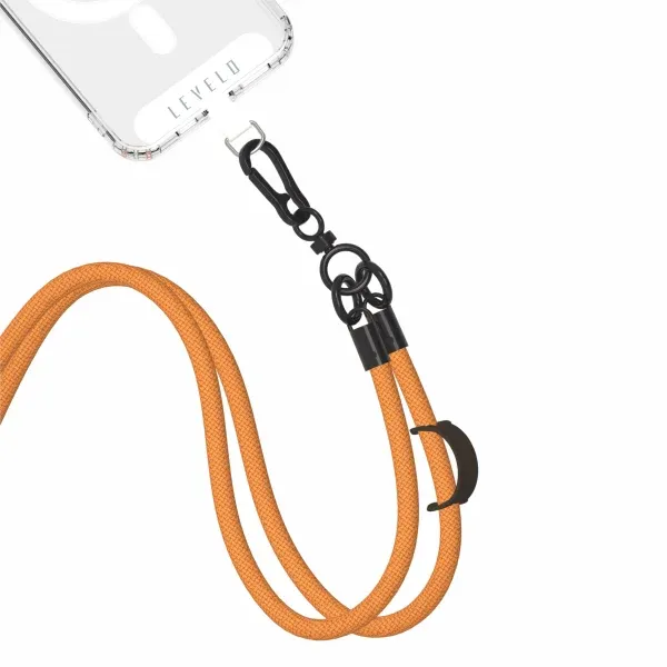 EVERLY PHONE CROSSBODY LANYARD - هویج نارنجی - برند لِوِلو Levelo