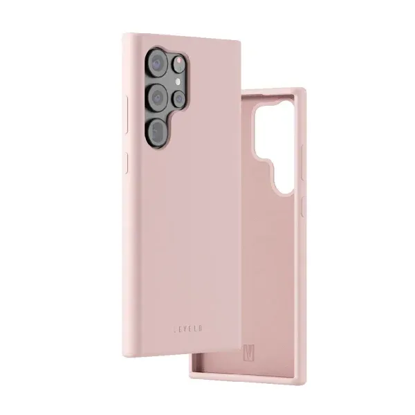 قاب سیلیکونی مایع IRIS برای SAMSUNG S23 ULTRA - PINK - برند لِوِلو Levelo