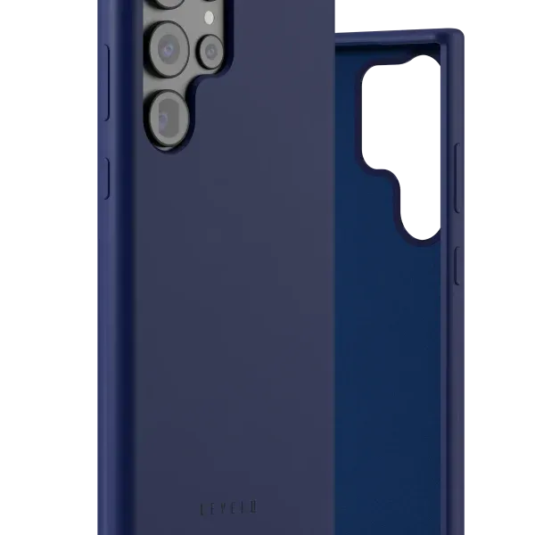 قاب سیلیکونی مایع IRIS برای SAMSUNG S23 ULTRA - BLUE - برند لِوِلو Levelo
