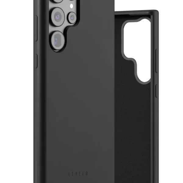 قاب سیلیکونی مایع IRIS برای SAMSUNG S23 ULTRA - مشکی - برند لِوِلو Levelo