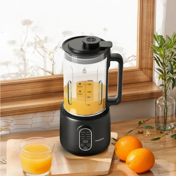 LIFETSYLE 600W AUTO نوشیدنی سرد و گرم 1500ML با صفحه نمایش دیجیتال - BL - برند پرودو Porodo