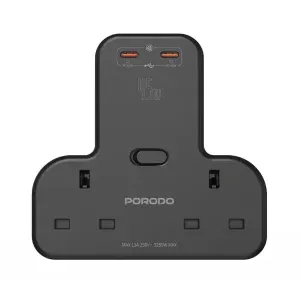 چندراهی دیواری پرودو مدل PD-FWCH026 رنگ مشکی