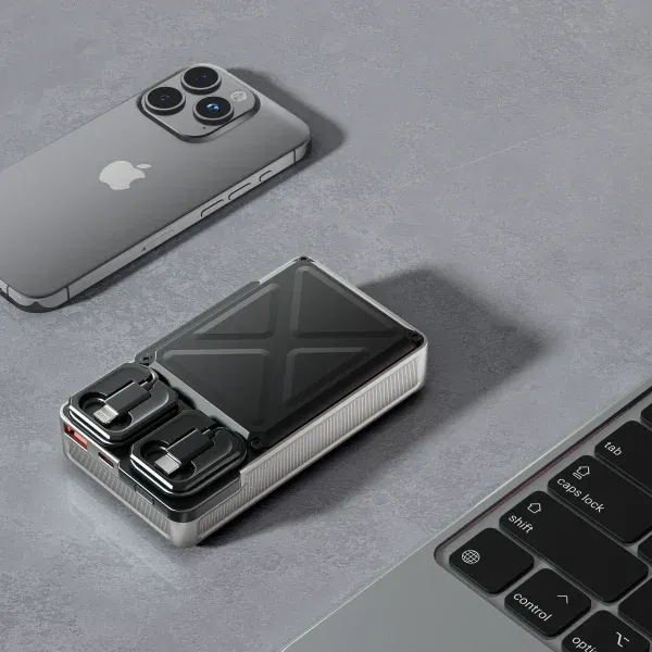 POWERBANK 20000MAH 2XTYPE-C، USB A و TYPE C و صفحه نمایش دیجیتال با C & - برند پرودو Porodo