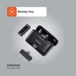 میکروفون بی سیم پرودو مدل PD-LDMCLA رنگ مشکی