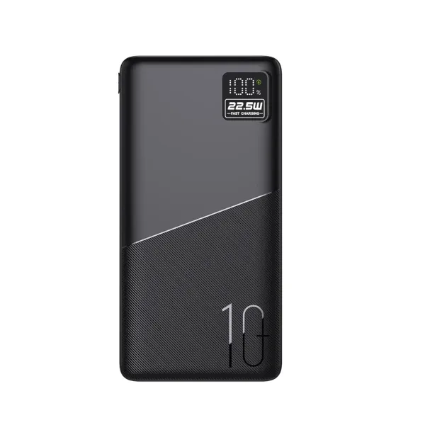 پاوربانک 10000MAH TYPE-C USB A و MICRO با صفحه نمایش دیجیتال - مشکی - برند پرودو Porodo