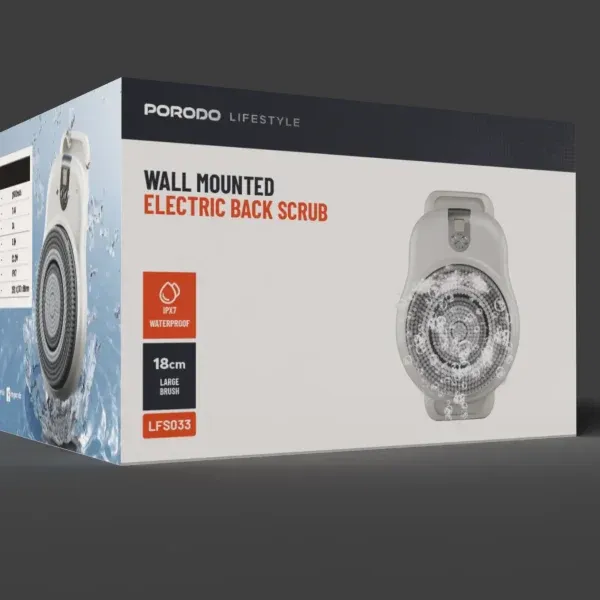 اسکرابر دوش برقی لایف استایل - سفید - برند پرودو Porodo