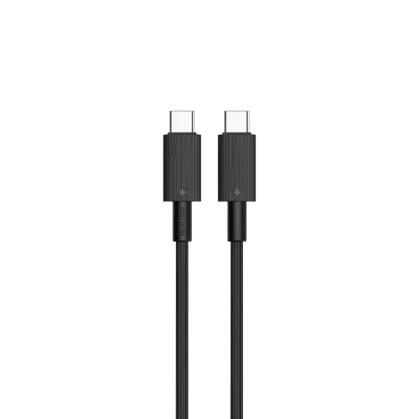 کابل PVC TYPE-C TO C 1.2M - مشکی - برند پرودو Porodo