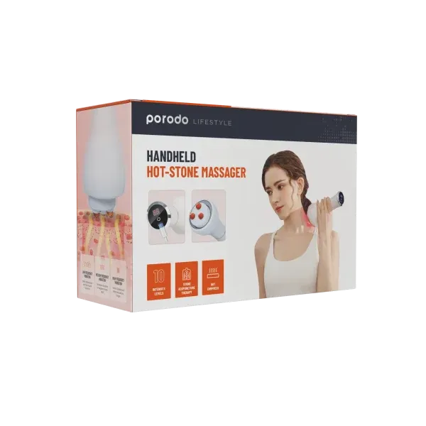 ماساژور شکم دستی سنگ طبیعی بینان لایف استایل با کمپرس قرمز داغ - برند پرودو Porodo