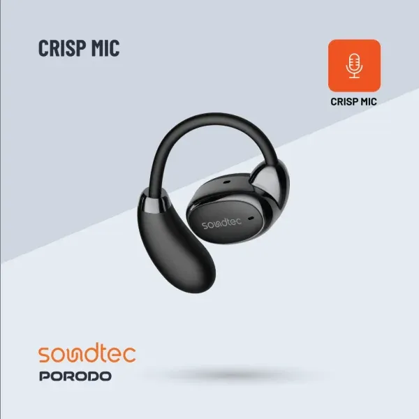 EARBUDS SOUNDTEC OWS با جعبه شارژ - مشکی - برند پرودو Porodo