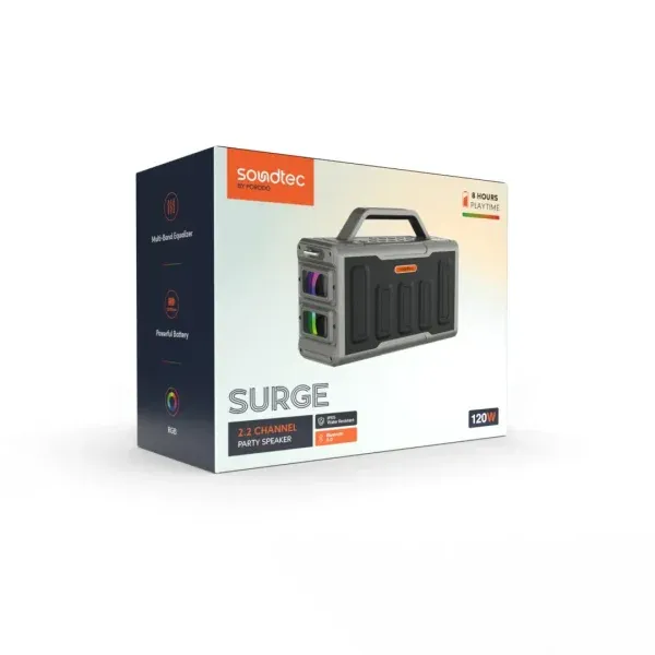 SOUNDTEC TWS PARTY SPEAKER 100W - مشکی - برند پرودو Porodo