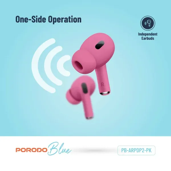 BLUE AIRPODS PRO2 - صورتی - برند پرودو Porodo