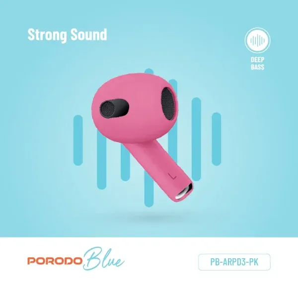 BLUE AIRPODS 3- PINK - برند پرودو Porodo