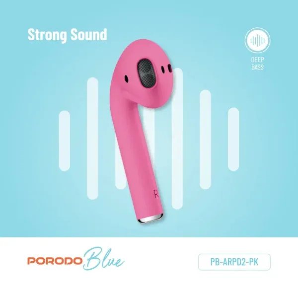 BLUE AIRPODS 2- PINK - برند پرودو Porodo