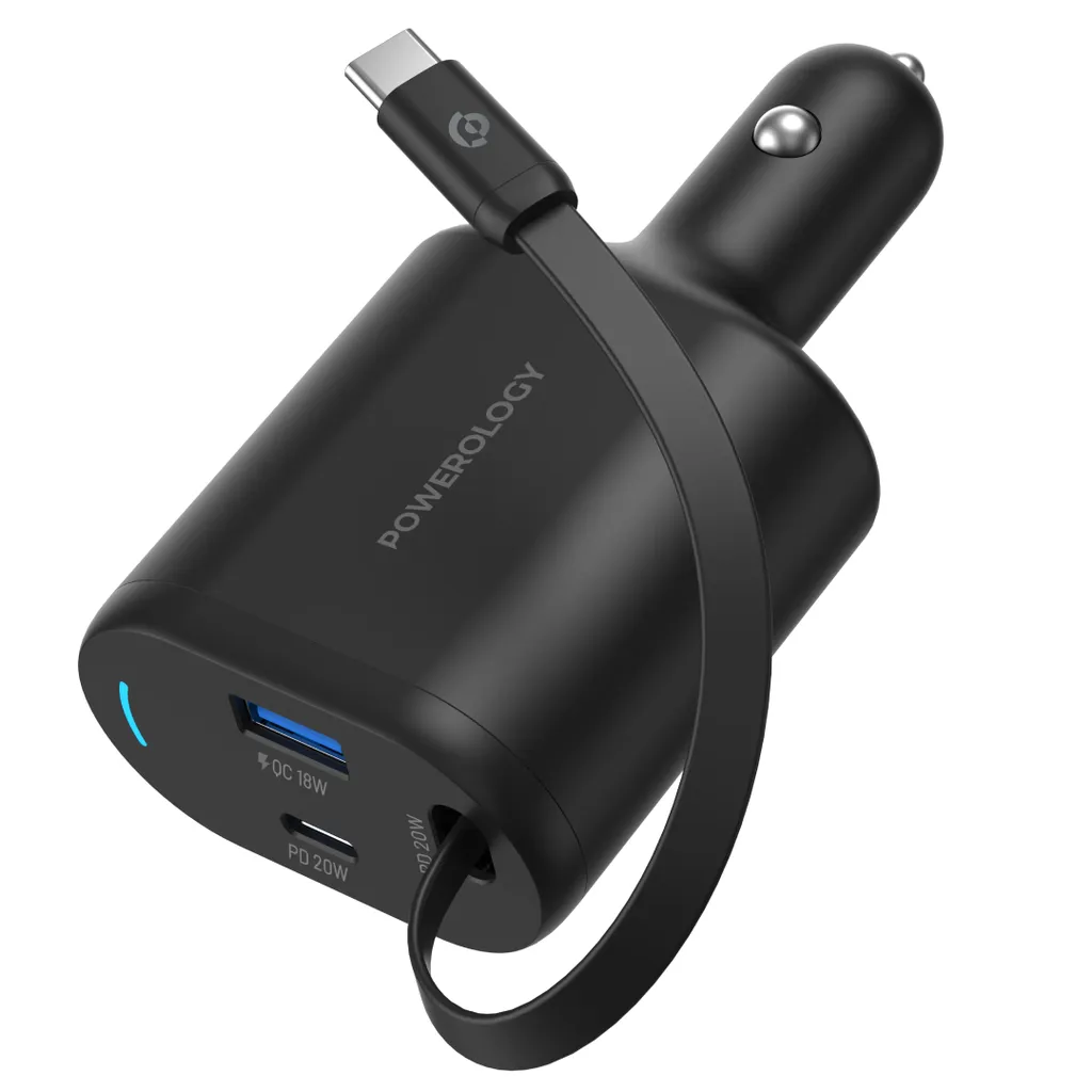 شارژر فندکی 70 وات پاورولوژی مدل PCCSR018