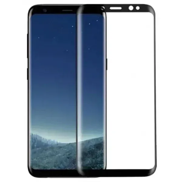 محافظ صفحه نمایش شیشه ای منحنی سه بعدی برای GALAXY S8- BLACK - برند پرودو Porodo