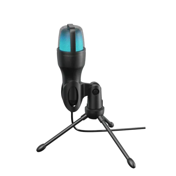 میکروفون خازنی USB با چراغ های RGB میز پایه سه پایه کابل 1.5 متری - برند پرودو گیمینگ Porodo gaming