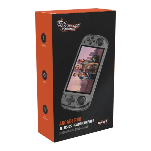 کنسول بازی دستی شفاف 5 اینچی IPS با وضوح بالا 128G 400MAH - - برند پرودو گیمینگ Porodo gaming
