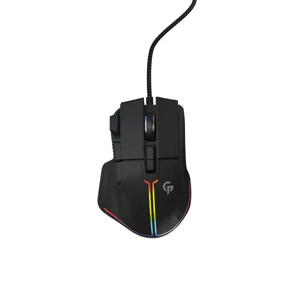 ماوس سیمی 8 بعدی RGB - مشکی - برند پرودو گیمینگ Porodo gaming