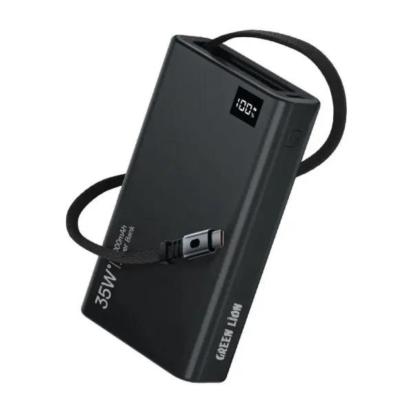 پاور بانک گرین لاین مدل GNRET35W10 ظرفیت 10000 میلی آمپر ساعت