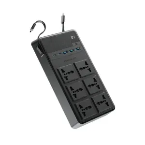 چندراهی برق پاورولوژی مدل PWCUQC030 رنگ مشکی