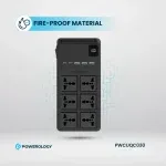 چندراهی برق پاورولوژی مدل PWCUQC030 رنگ مشکی