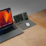 پد ماوس POWERDECK با برد داخلی و شارژر بی سیم - خاکستری - برند لِوِلو Levelo - تصویر 9