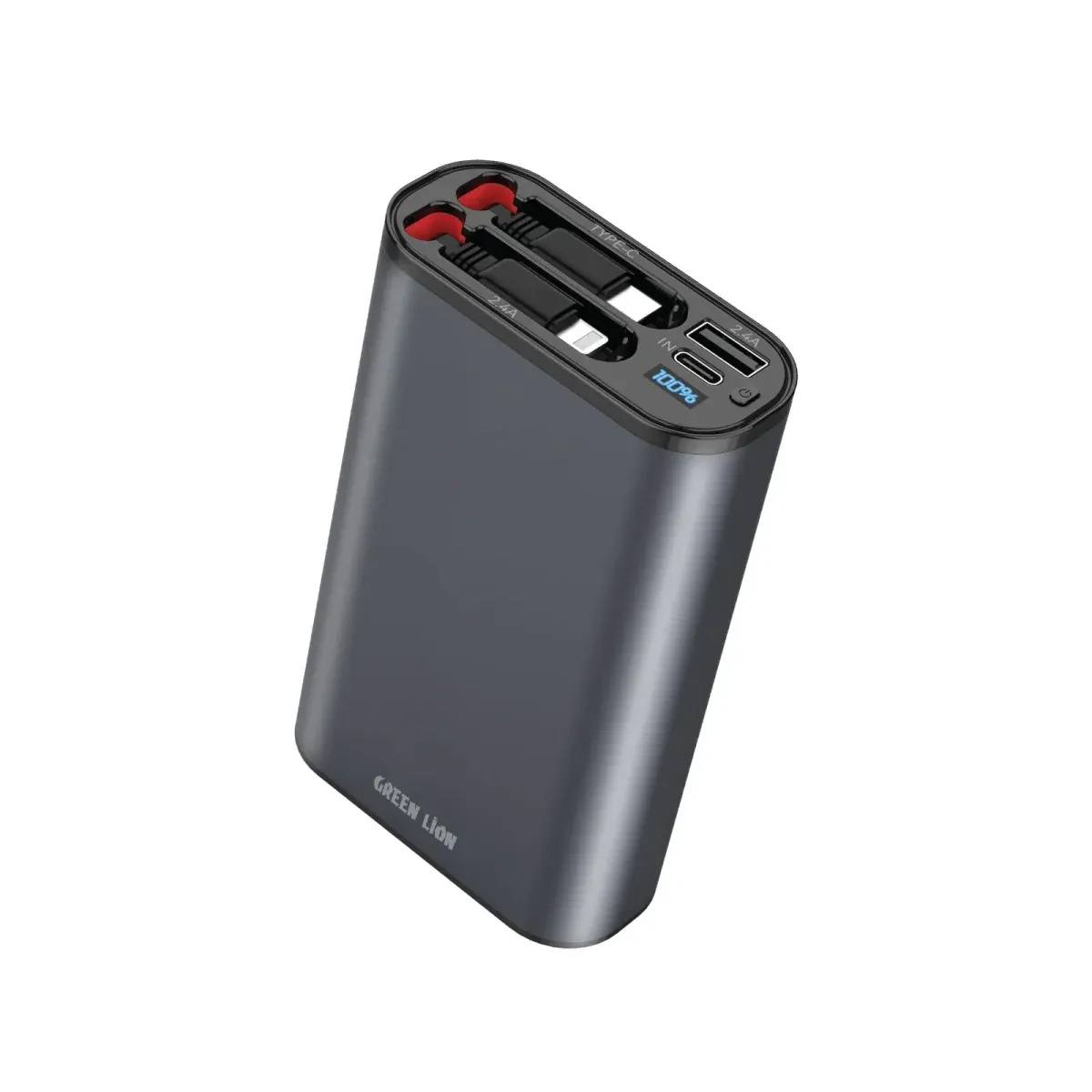 پاوربانک جمع شونده 10000MAH - مشکی - برند گرین لاین Green lion - تصویر 1