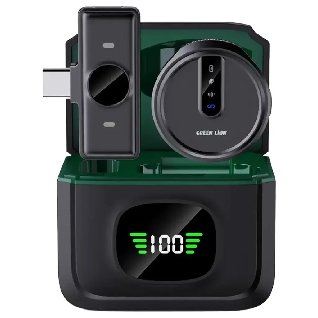 میکروفون یقه ای بی سیم گرین لاین مدل GN88XMICTC رنگ مشکی