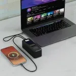 پاوربانک پاورولوژی مدل PPBCHA90 با ظرفیت 27000 میلی آمپر ساعت رنگ مشکی