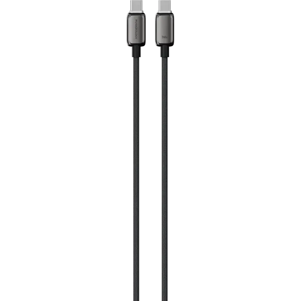 کابل USB-C پاورولوژی مدل PWDC240D رنگ خاکستری