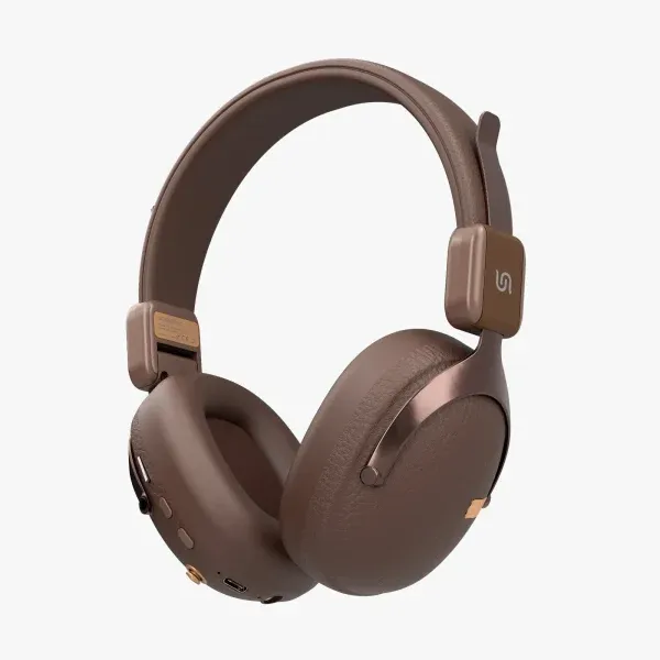 SOUNDTEC SMART WIRELESS HEADPHONE BT 5.3 WITH MICRO SD SUPPORT - BROWN