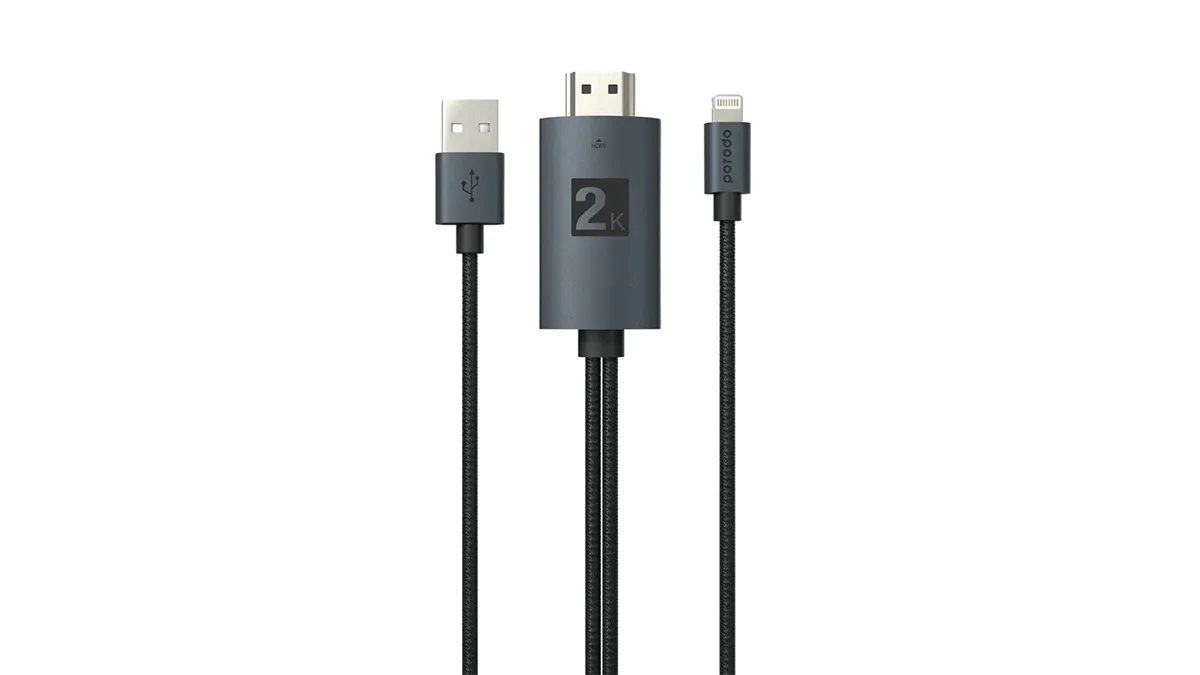 کابل تبدیل HDMI به USB - لایتنینگ پرودو مدل ABHDL2