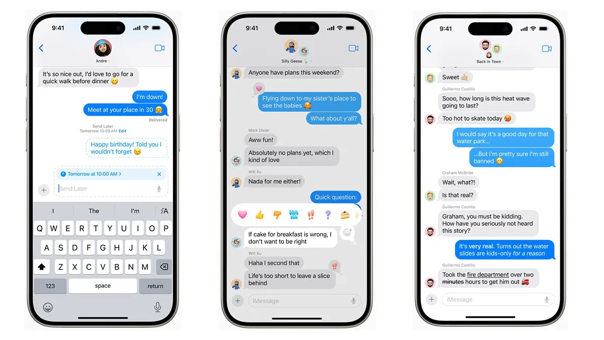 تغییرات برنامه iMessage در iOS 18