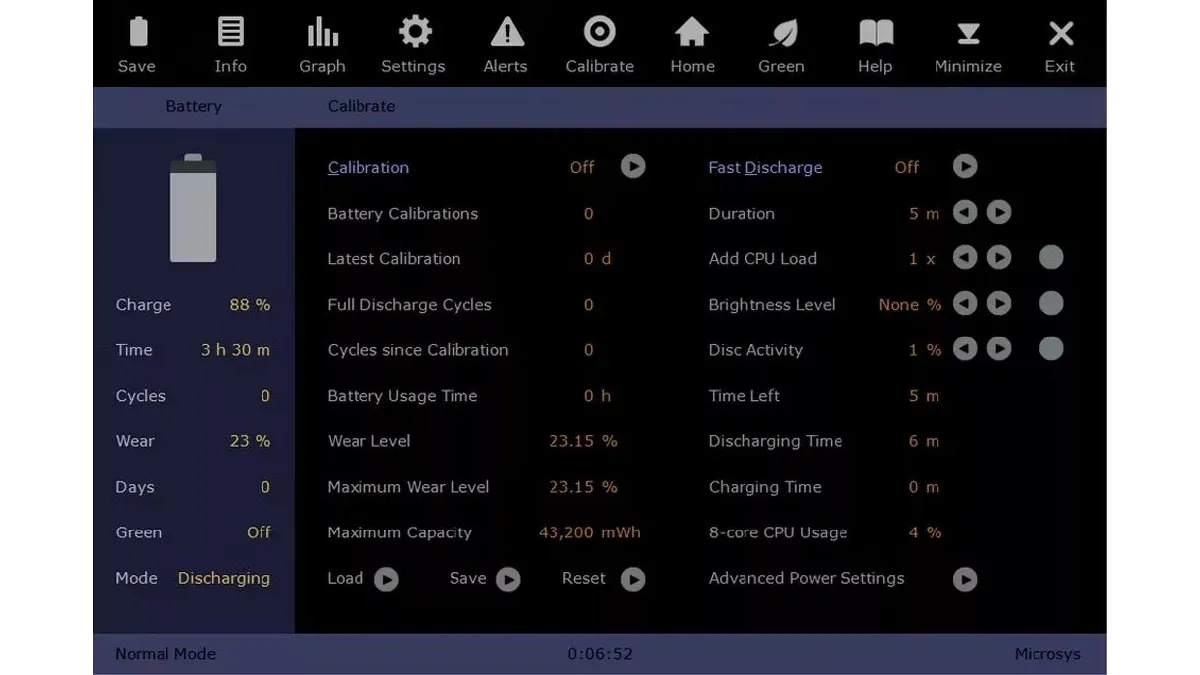 نرم افزار microsys smarter battery