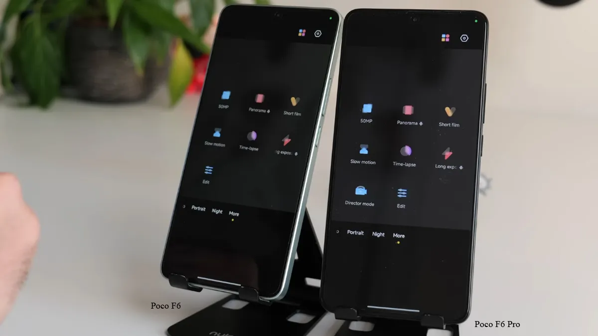 مقایسه دوربین‌های پوکو F6 و پوکو F6 پرو